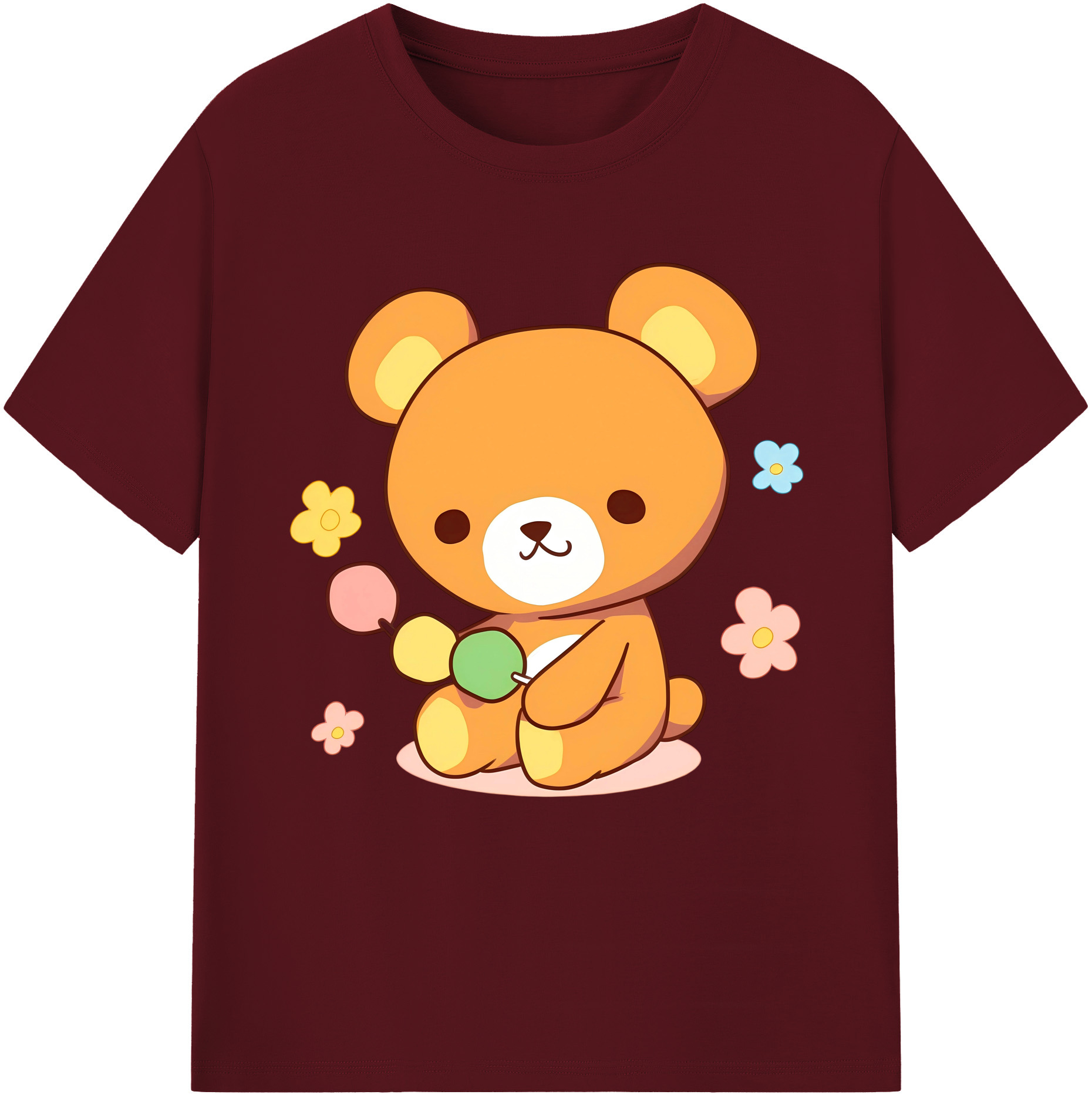 （画像用） リラックマ リラックマ キイロイトリ Rilakkuma Korilakkuma Kiiroitori 綿100％半袖Tシャツ（フロントプリント）